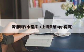 霸州黄浦制作小程序（上海黄浦app官网）
